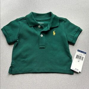 NWT Ralph Lauren Emerald Green Polo with Yellow Pony